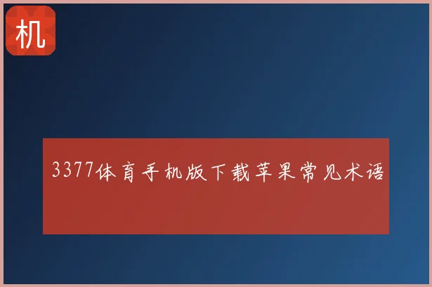 3377体育手机版下载苹果常见术语